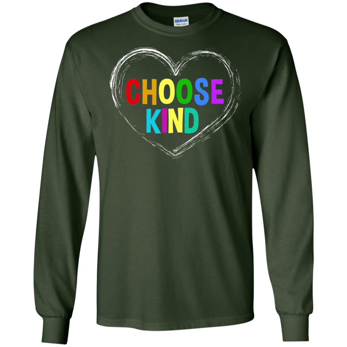 Choose Kind Anti Bullying T-shirt Forest Green