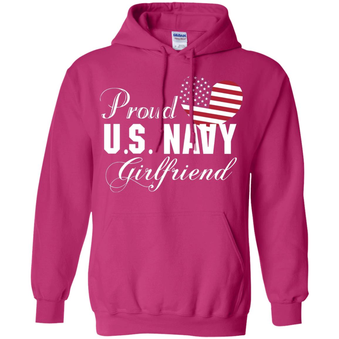 Pride U.s. Army Shirt Proud Navy Girlfriend Heart Heliconia