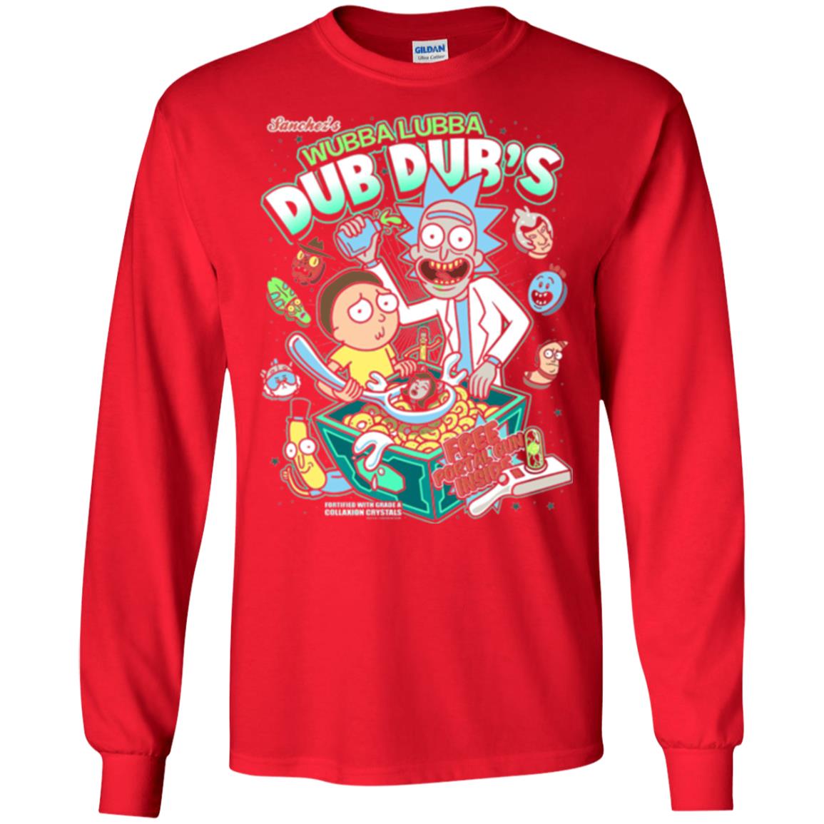 Movie T-shirt Wubba Luba Dub Dub_s Cereal Red