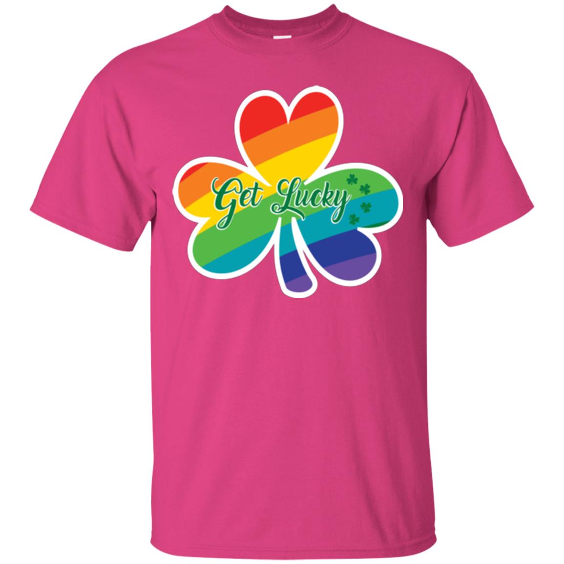 Lgbt T-shirt Shamrock Get Lucky Heliconia