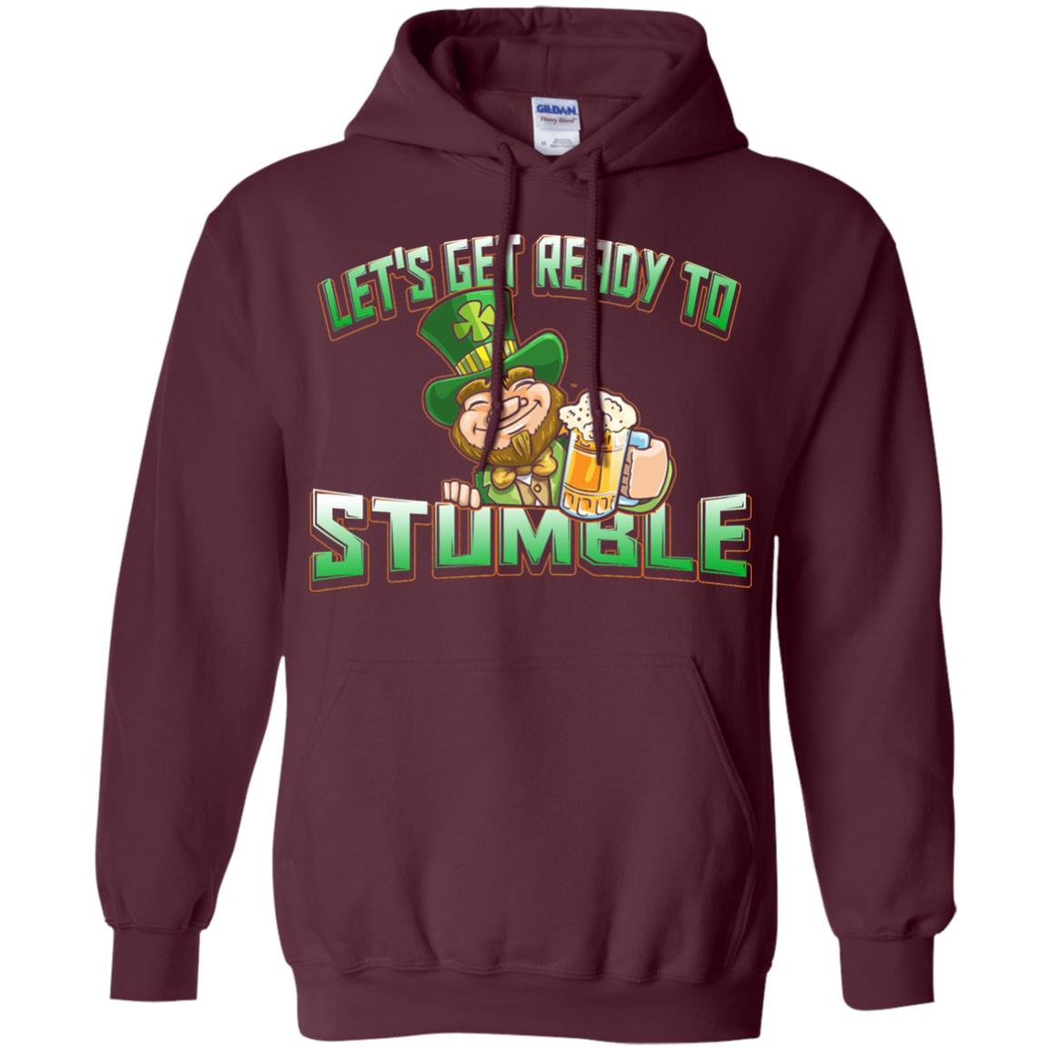 St.patrick_s Day T-shirt Let_s Get Ready To Stumble Maroon