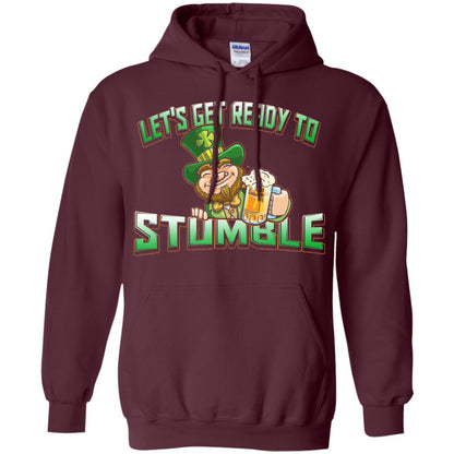 St.patrick_s Day T-shirt Let_s Get Ready To Stumble Maroon