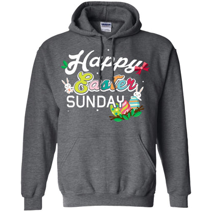 Christian T-shirt Happy Easter Sunday Dark Heather