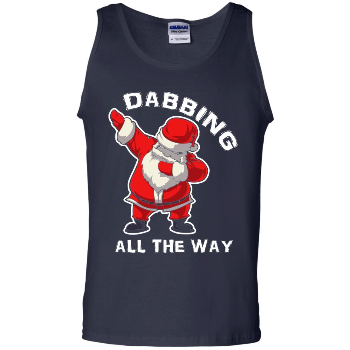 Chirstmas T-shirt Dabbing All The Way Navy