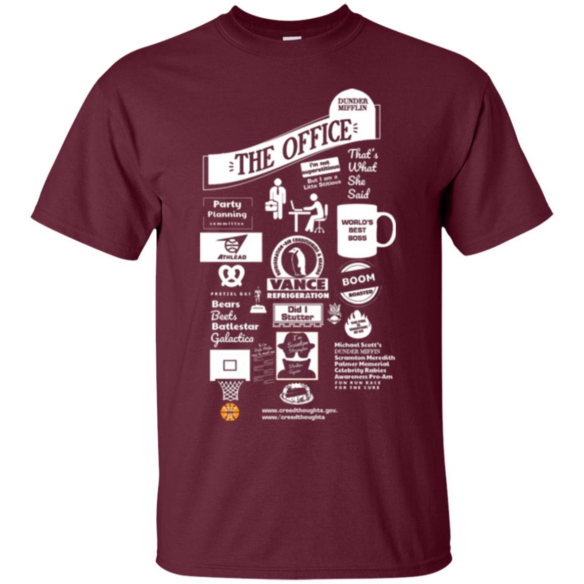 The Mashup Ofice T-shirt Maroon