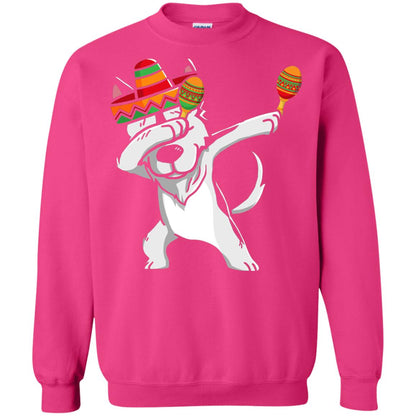 Dabbing Husky Funny Cinco De Mayo T-shirt Heliconia