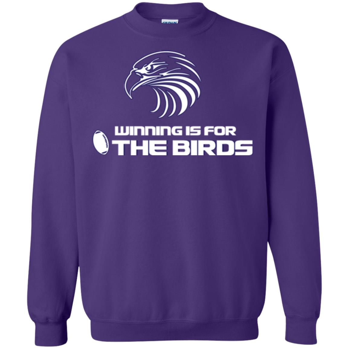 Football T-shirt Winning Is For The Birds Purple
