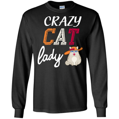Crazy Cat Lady Chicken Shirt For Girls Womens Black