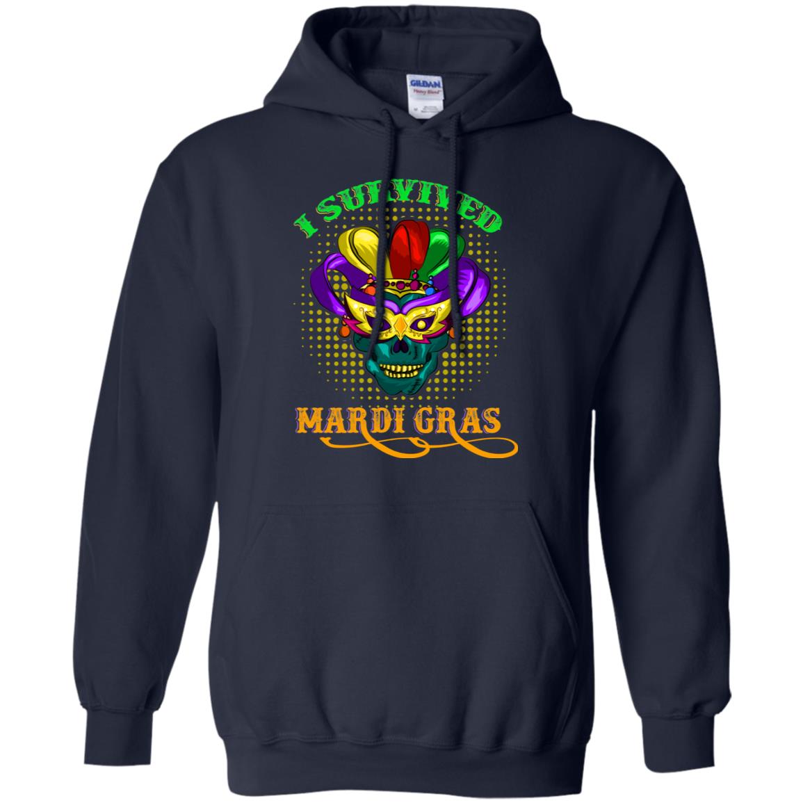 I Survived Mardi Gras Shirt Navy