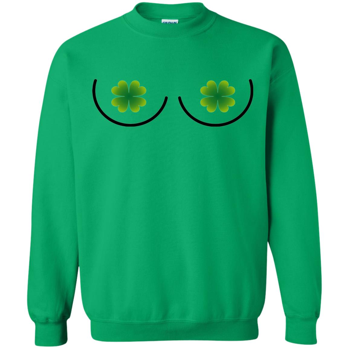 Irish Shamrock Boobs St. Patrick_s Day T-shirt Irish Green
