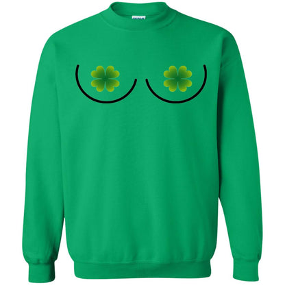 Irish Shamrock Boobs St. Patrick_s Day T-shirt Irish Green