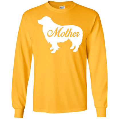 Border Collie Dog Mom T-shirt Gold