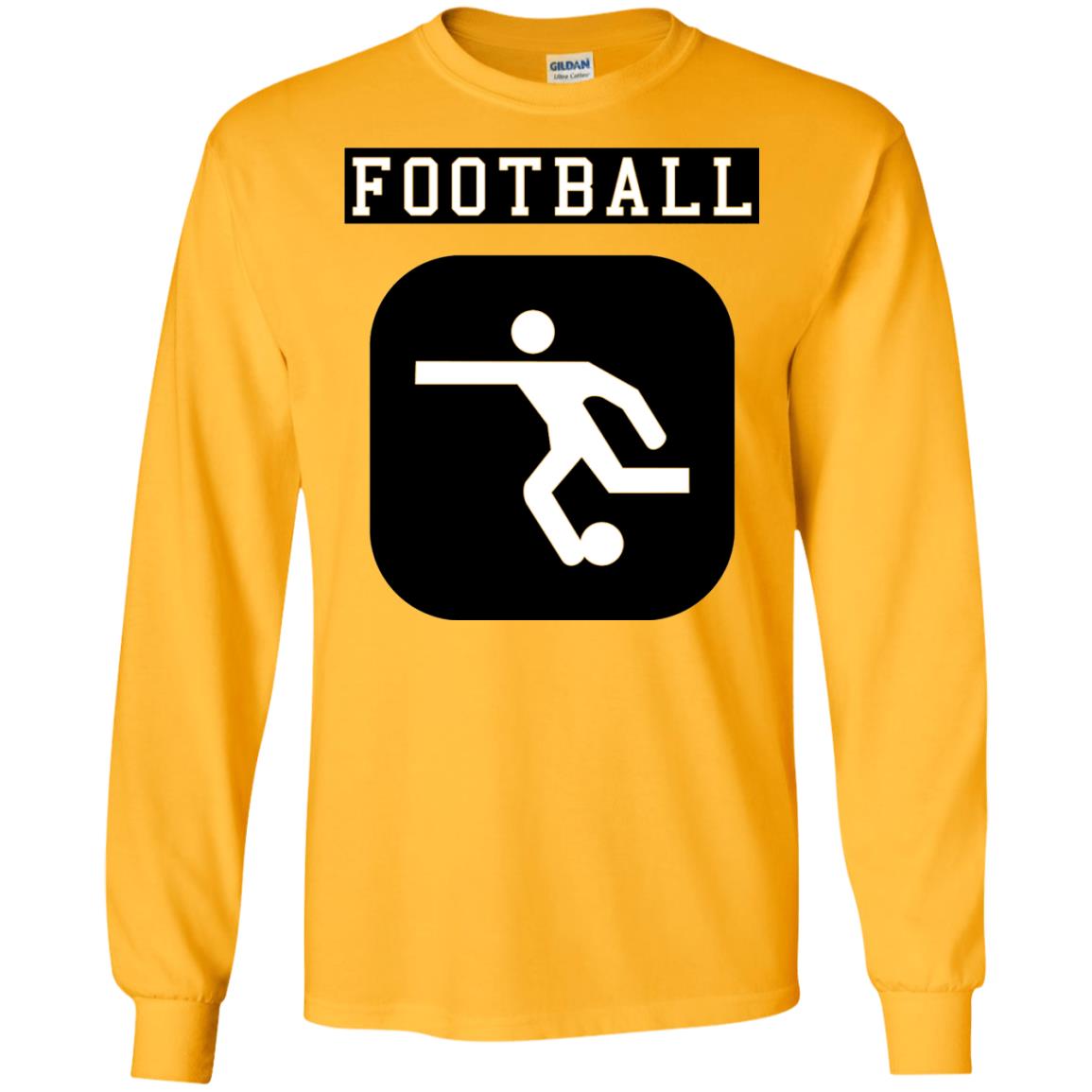 Football Soccer Shirt Retro Street Gold