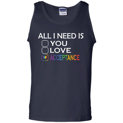 All I Need Is Acceptance Lgbt Shirt Navy