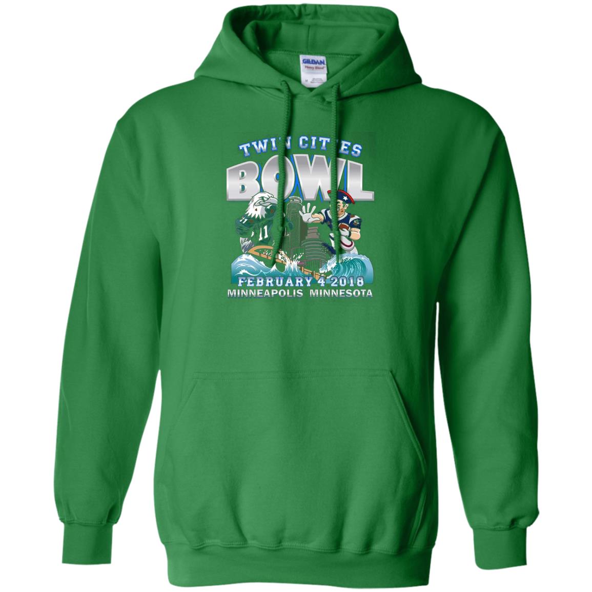 Football Lover T-shirt Twin Cities Bowl Irish Green