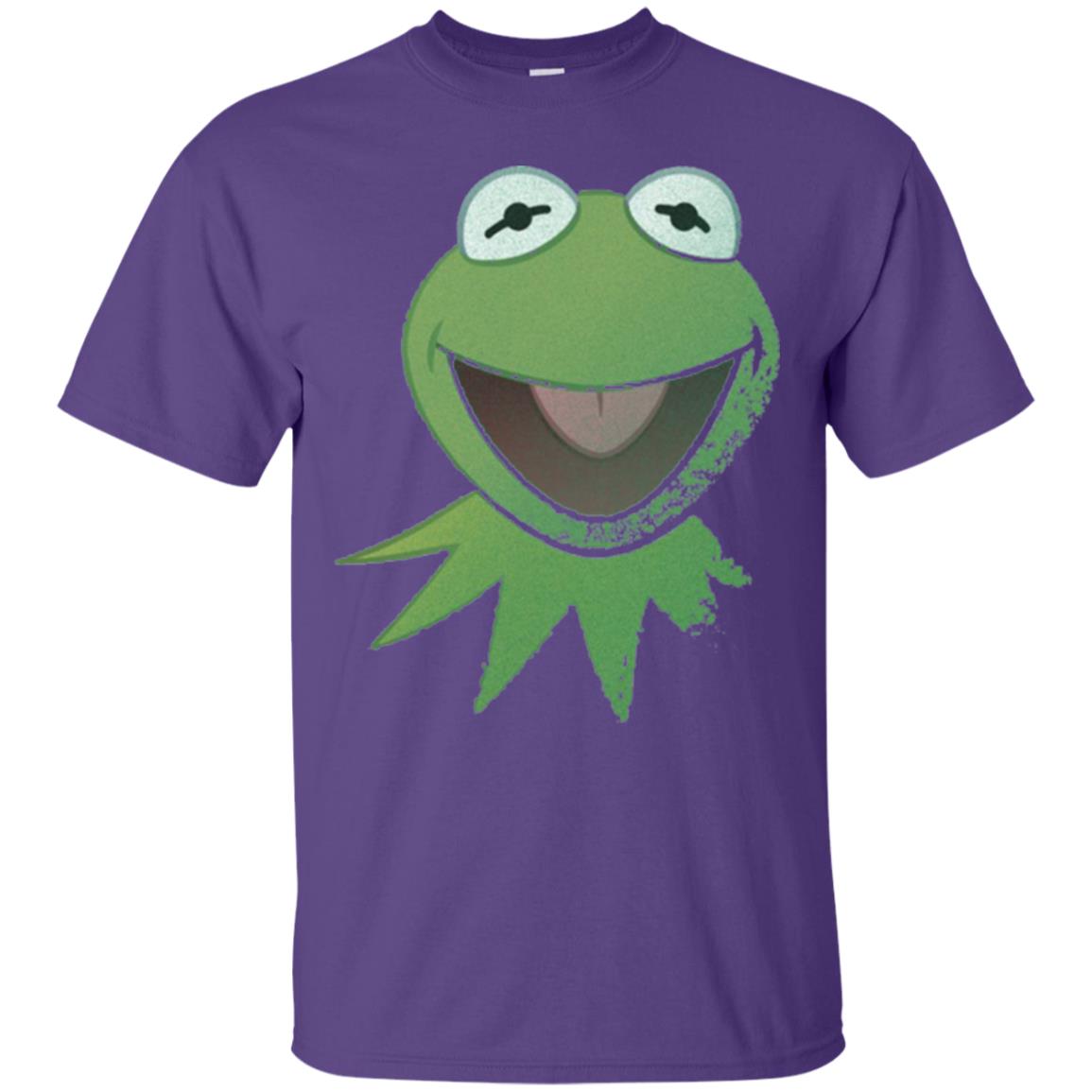 Muppets Kermit The Frog Face T-shirt Purple