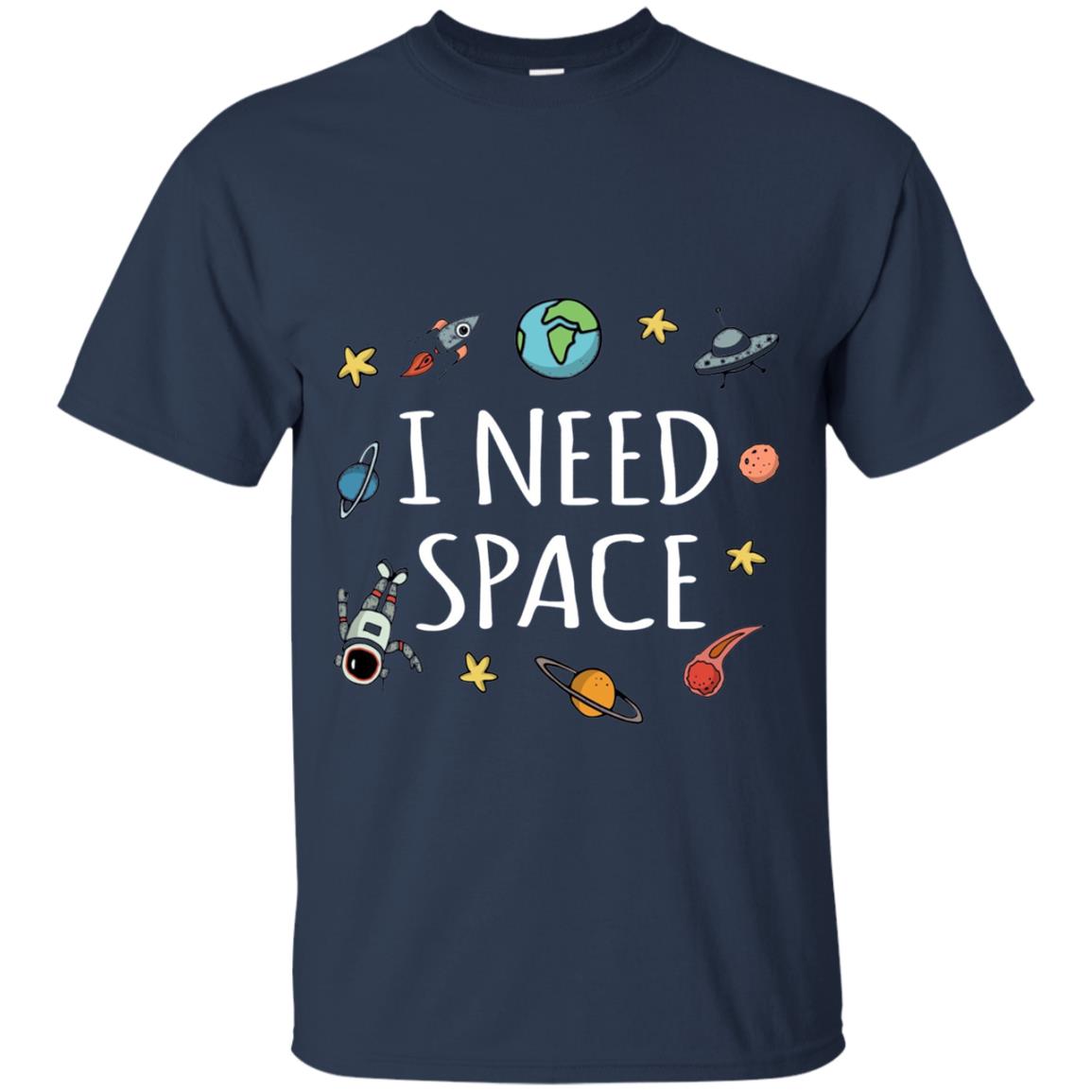 Funny I Need Space T-shirt Navy