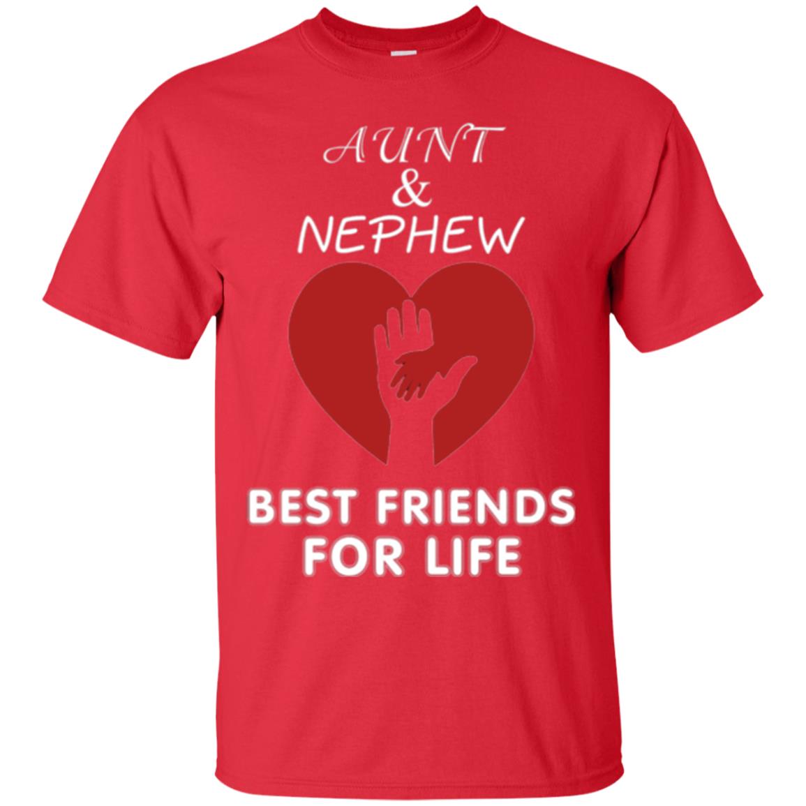 Family T-shirt Aunt And Nephew Best Friends For Life Red