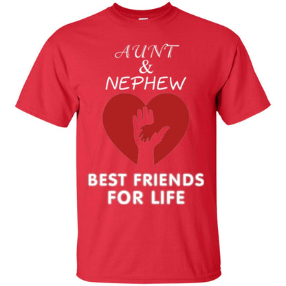 Family T-shirt Aunt And Nephew Best Friends For Life Red