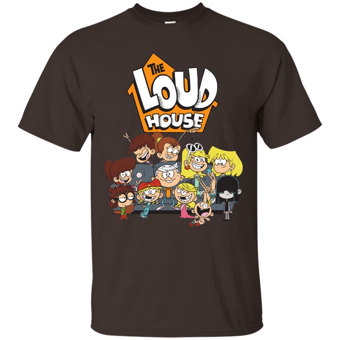 Nickelodeon The Loud House Character T-shirt Dark Chocolate