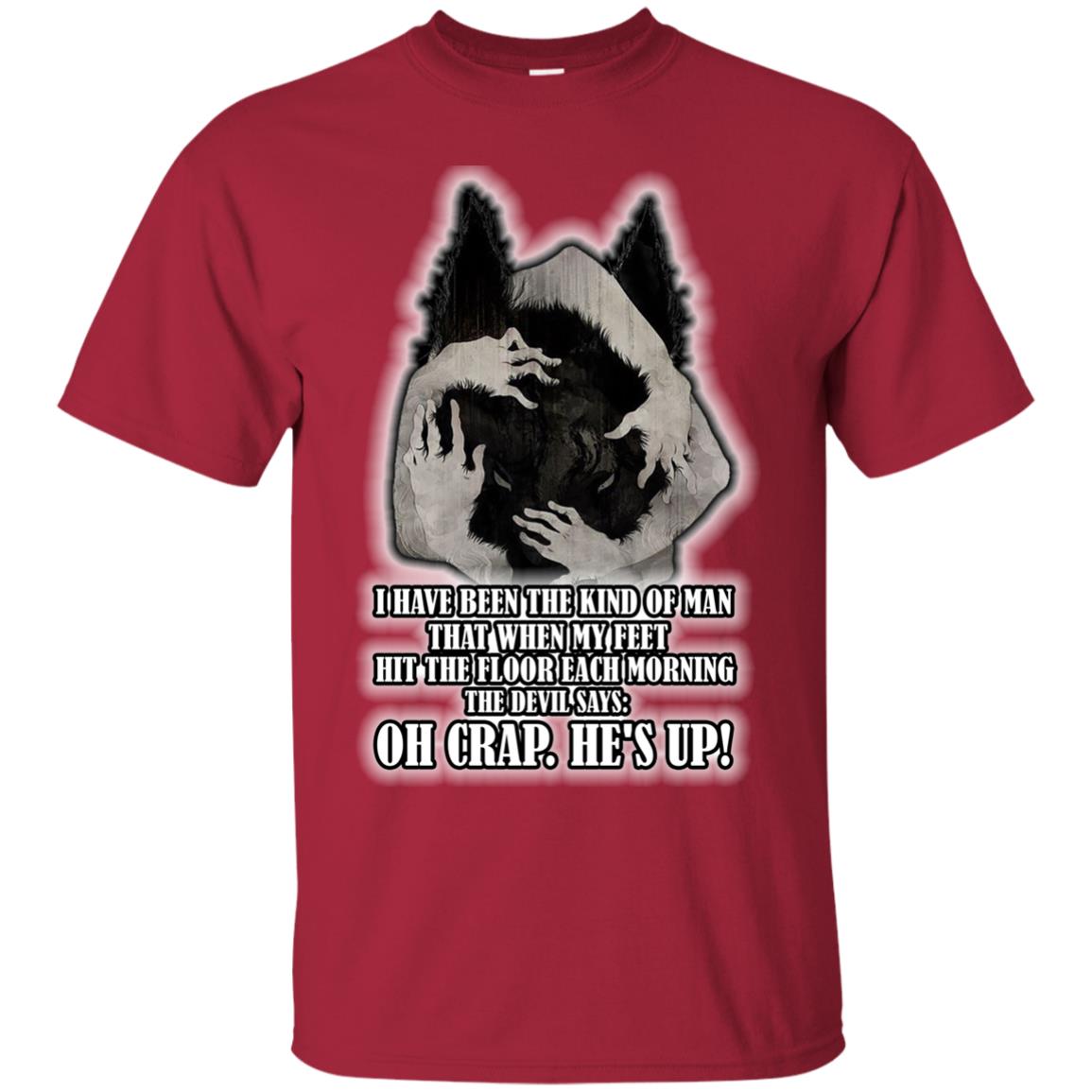 The Devil Say Oh Crap He Is Up Wolf Shirt Cardinal