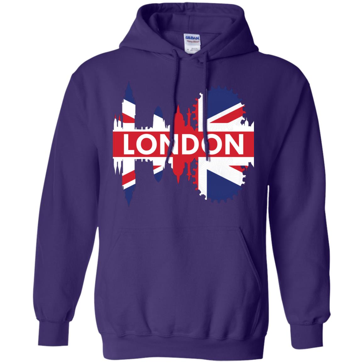Flag Of United Kingdom London Gift Shirt For Britain Purple
