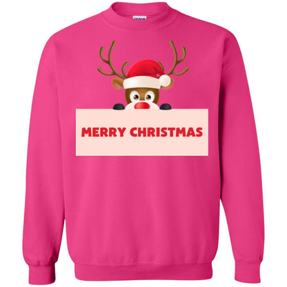 Christmas T-shirt Reindeer Merry Christmas T-shirt Heliconia
