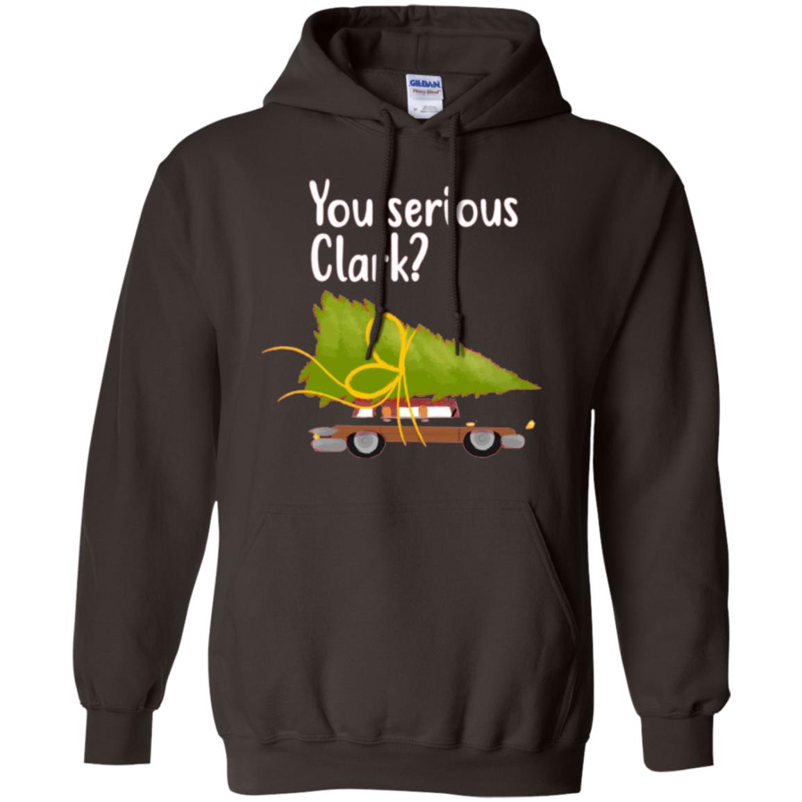 Christmas T-shirt You Serious Clark Dark Chocolate