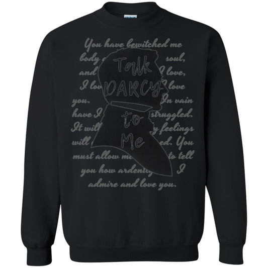 Funny Bookworm T-shirt Talk Darcy To Me Black