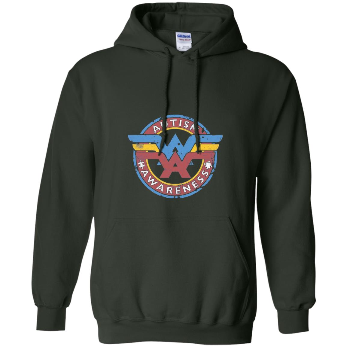 Autism Awareness T-shirt Forest Green