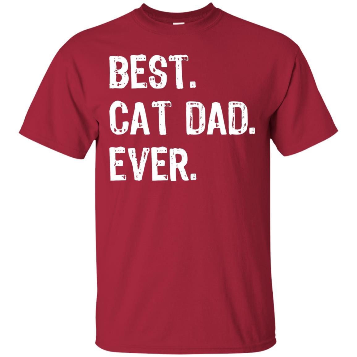 Cat Lover T-shirt Best Cat Dad Ever Cardinal