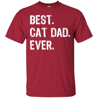 Cat Lover T-shirt Best Cat Dad Ever Cardinal