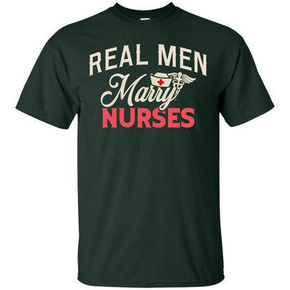 Real Men Marry Nurses Husband Of A Nurse Shirt Forest