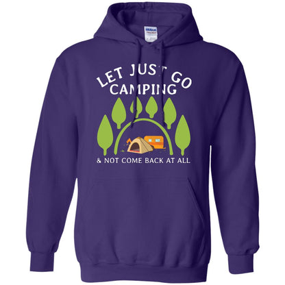 Let Just Go Camping And Not Come Back At All Camper Shirt Purple