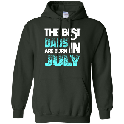Daddy T-shirt The Best Dads Are Born In July Forest Green