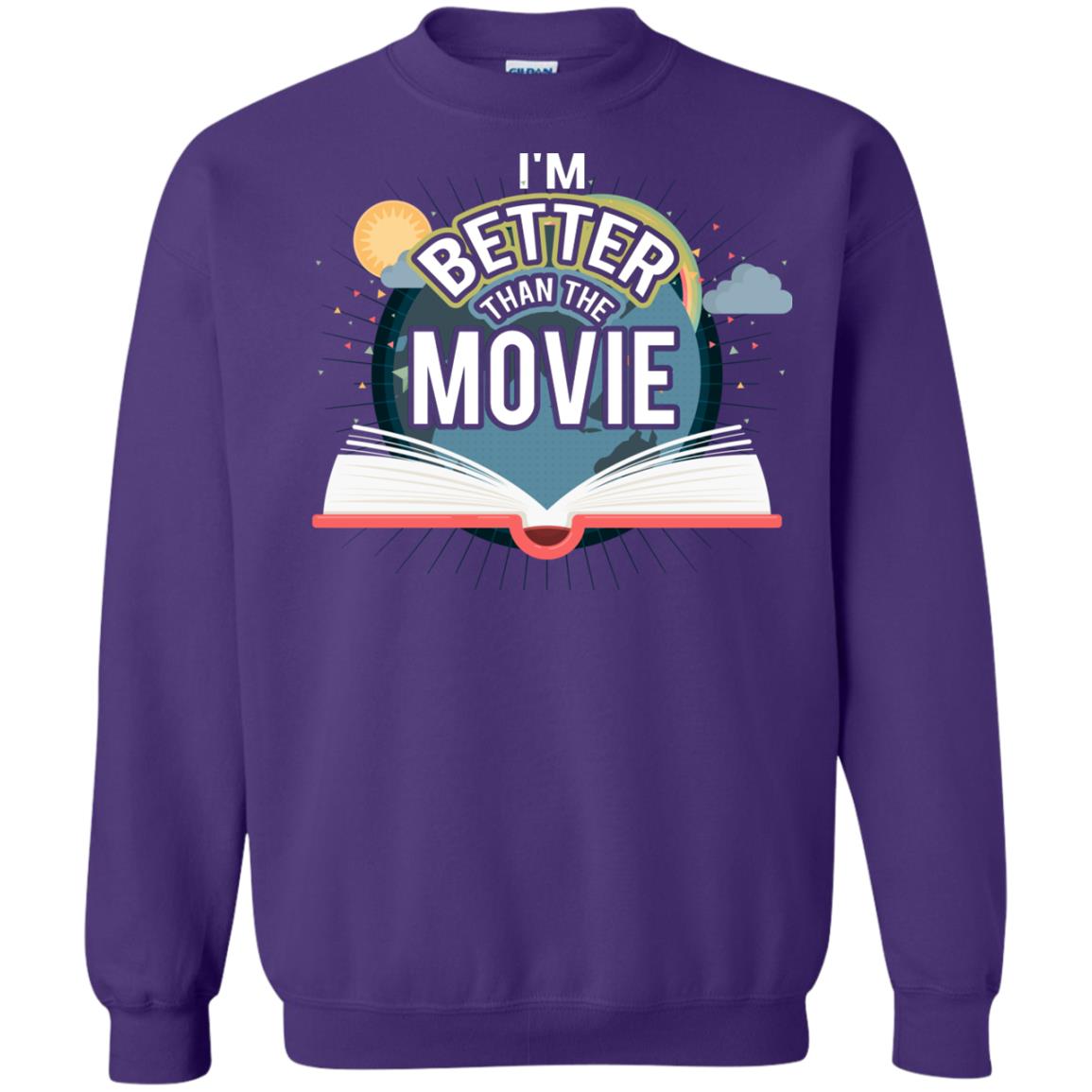 Im Better Than The Movie Bookworm T-shirt Purple