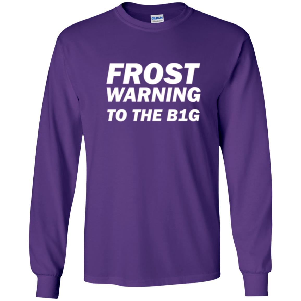 Frost Warning Nebraska T-shirt Purple