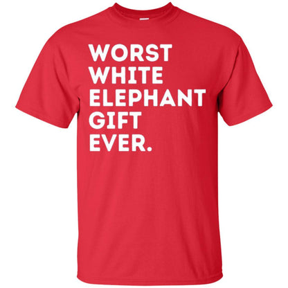 Best Worst White Elephant T-shirt Red