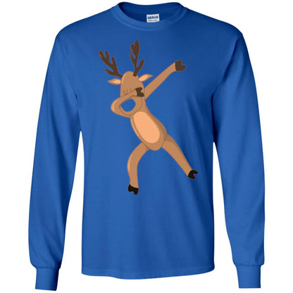 Christmas T-shirt Dabbing Reindeer Royal
