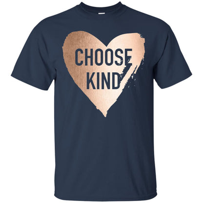 Choose Kind Anti Bullying Rose Gold T-shirt Navy