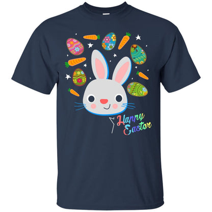 Happy Easter Bunny And Carrot Shirt Navy