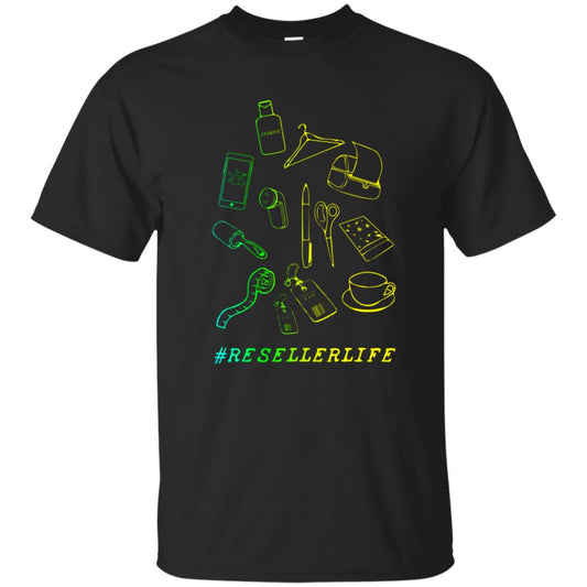 Reseller Life Entrepreneur Self Employed Reselling Gift Shirt Black