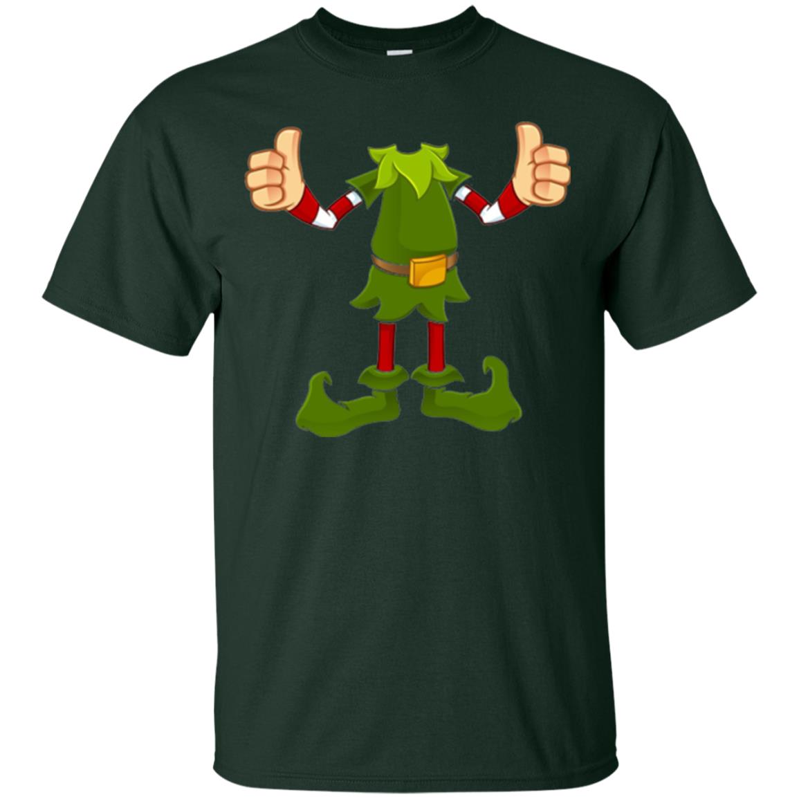 Chirstmas T-shirt Funny Elf Forest Green