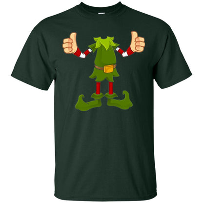 Chirstmas T-shirt Funny Elf Forest Green