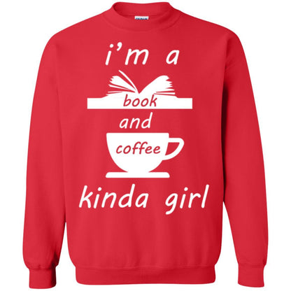 Book Lover T-shirt I'm A Book And Coffee Kinda Girl T-shirt Red