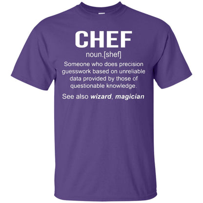 Funny Chef Meaning Shirt Chef Noun Definition Purple