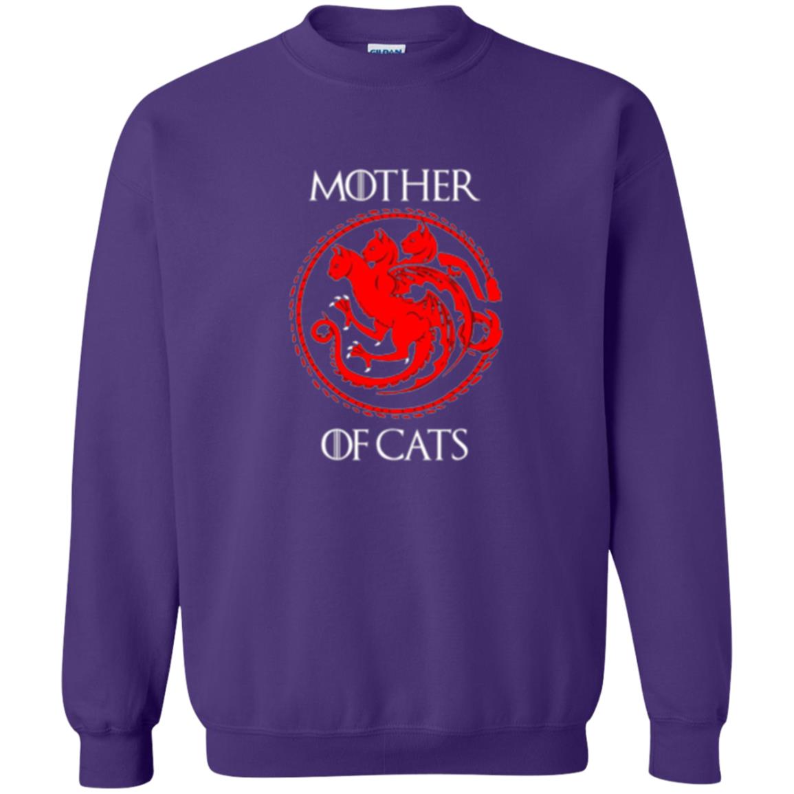 Cat Lovers T-shirt Mother Of Cat Purple