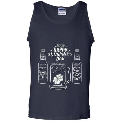 Happy St. Patrick_s Day Drinking Beer St Patrick_s Day T-shirt Navy