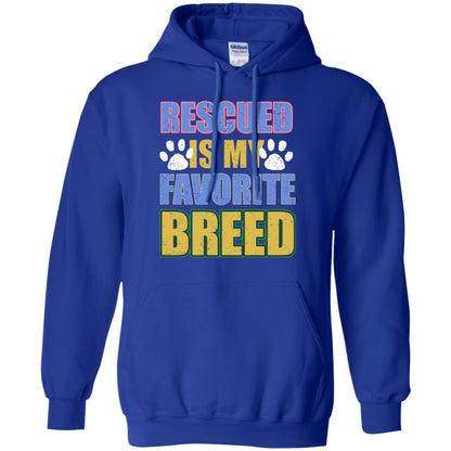 Rescued Is My Favorite Breed Shirt Royal