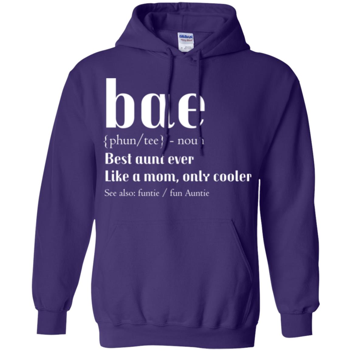 Aunt T-shirt Bae Best Aunt Ever Purple